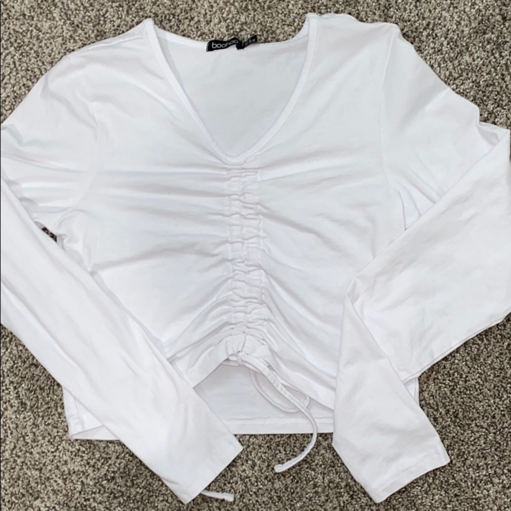 Ruched Soild Tee